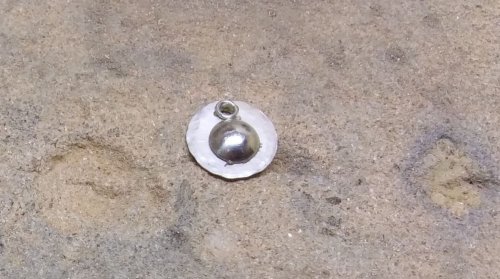 Judy Larson's Tiny Silver Charms part 1 - , Contemporary Wire Jewelry, How To Punch Holes, Hole Punching, Punch A Hole, Texturing, Butane Torch, Soldering, Solder, tiny charms